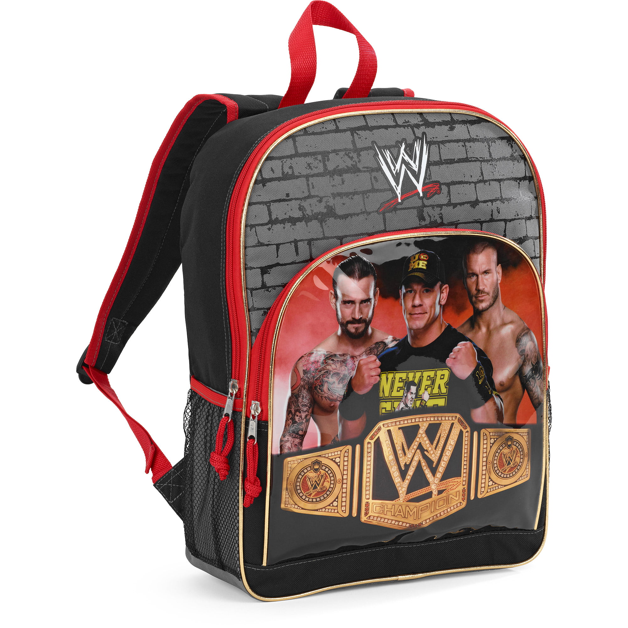 WWE Champions Salute Boys 16 Large Backpack for School