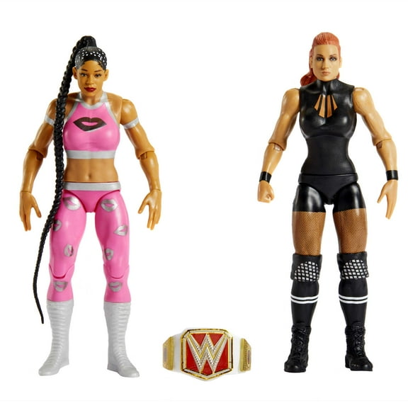 WWE Championship Showdown Becky Lynch vs Bianca Belair Action Figures 2 Pack with Championship (6-in)