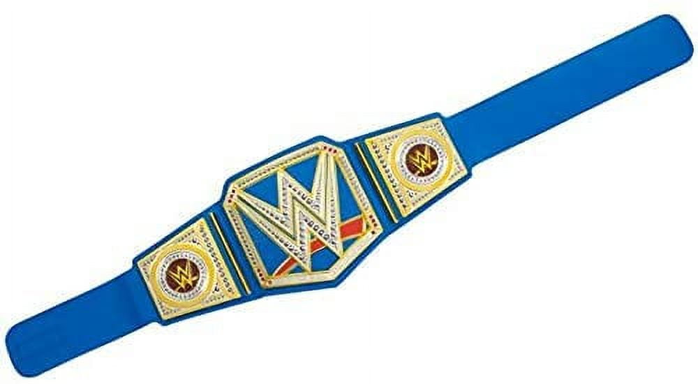 WWE Championship Title Belt Featuring Authentic Styling, Metallic Medallions, Leather-Like Belt &amp;amp; Adjustable Feature That Fits Waists of Kids