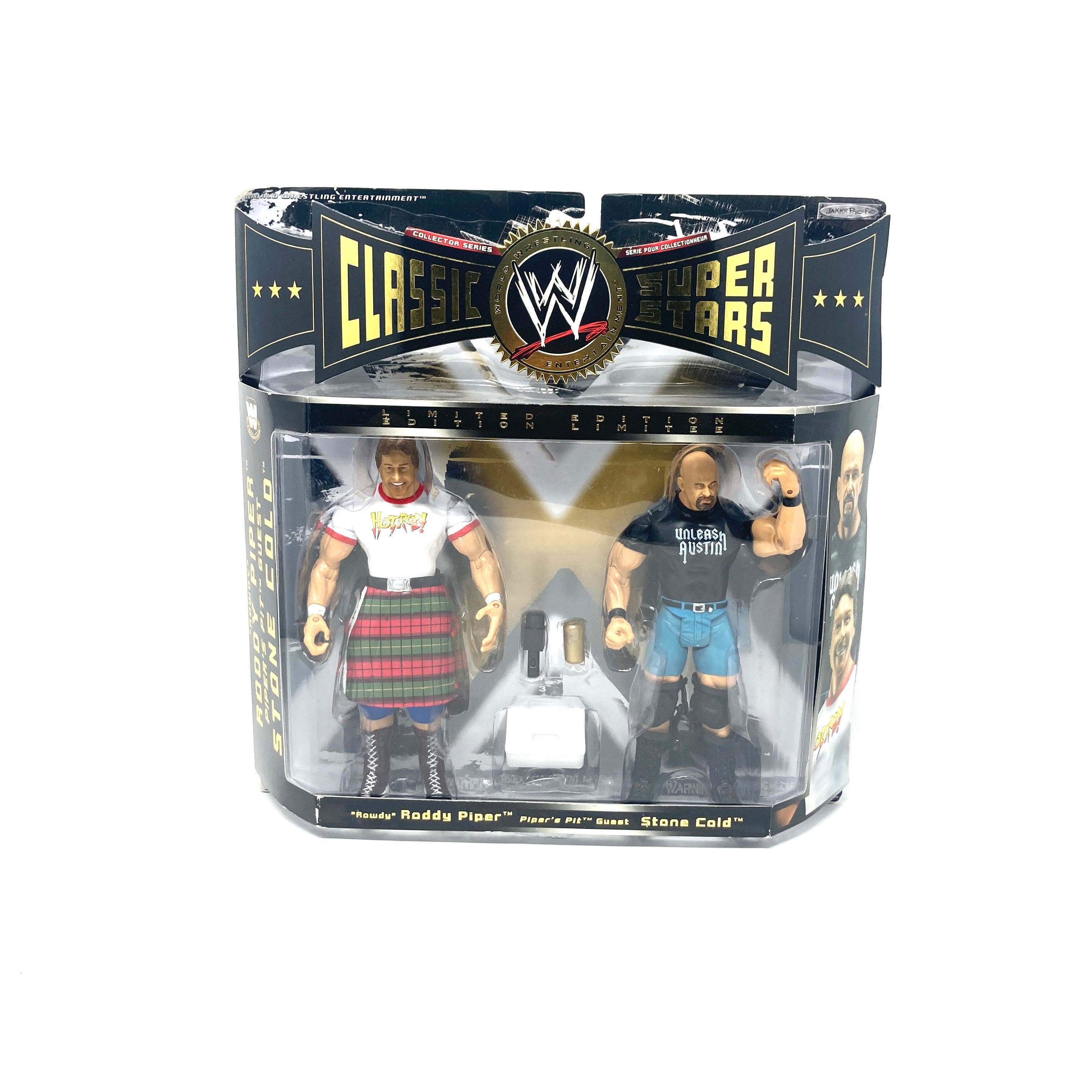 WWE Classic Superstars 2 Pack of Figures Stone Cold and "Rowdy" Roddy