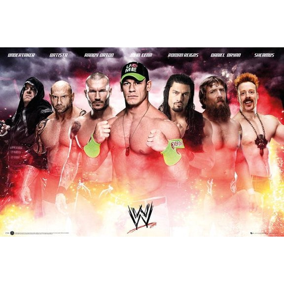 WWE Collage 2014 Poster - 22 x 34 inches