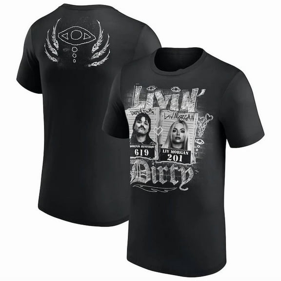 WWE Dominik Mysterio & Liv Morgan Livin' Dirty T-Shirt Black