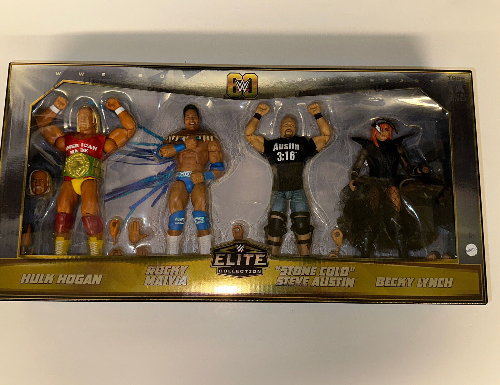 WWE Elite 60th Action Figures Set - Hogan, Rock, Austin, Becky - Walmart.com WWE Elite 60th Action Figures Set - Hogan, Rock, Austin, Becky - Walmart.com