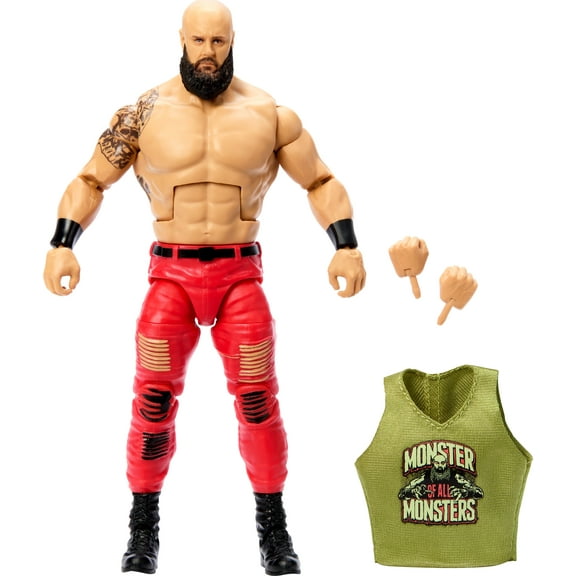 WWE Elite Braun Strowman Action Figure, 6-inch Collectible Superstar with Articulation & Accessories