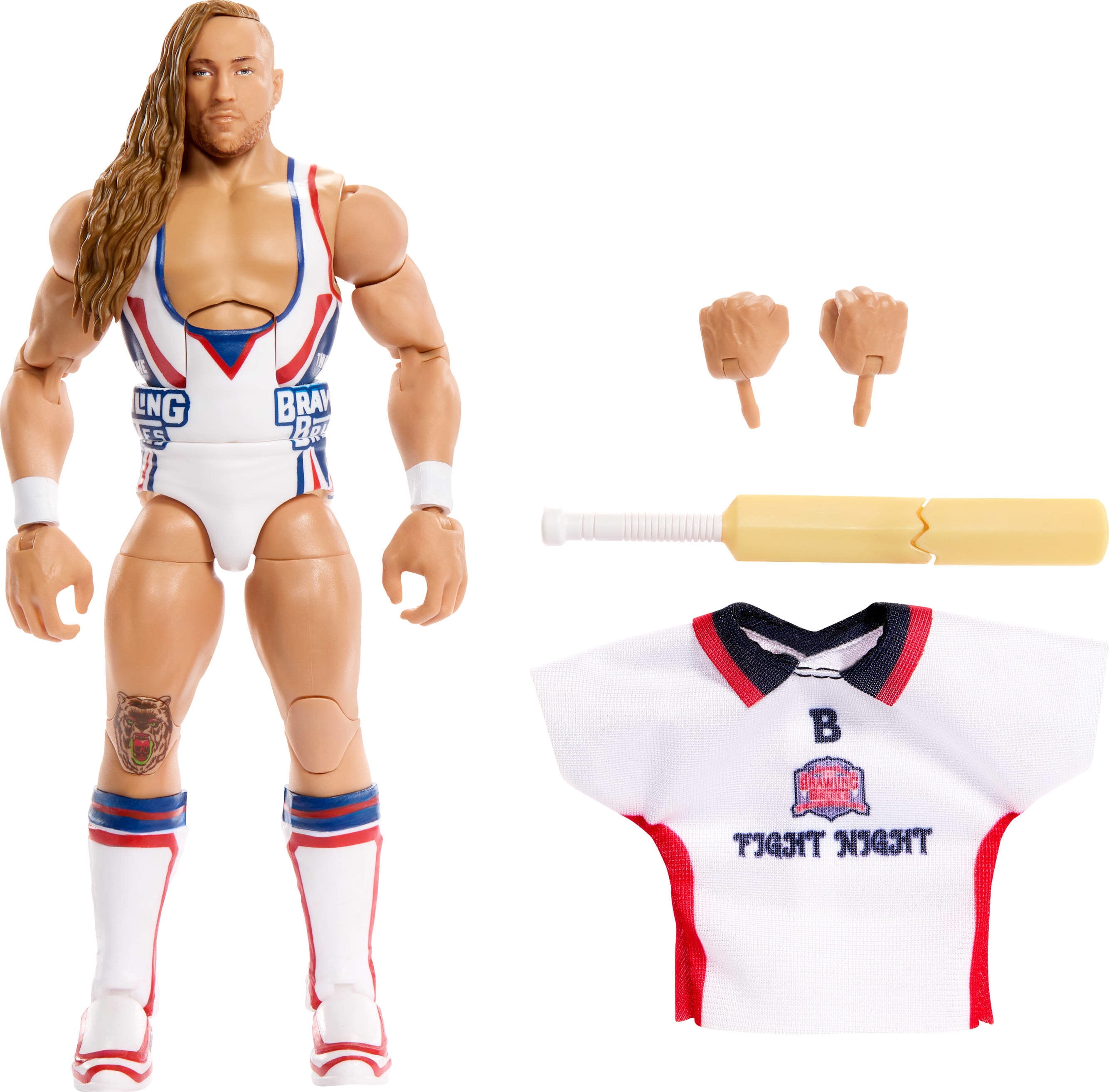 WWE Elite Butch Action Figure, 6-inch Collectible Superstar with Articulation \u0026 Accessories