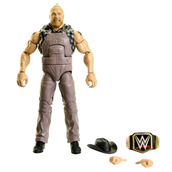 WWE Elite Collection Brock Lesnar Action Figure, with Interchangeable Hands and Accessories (6")