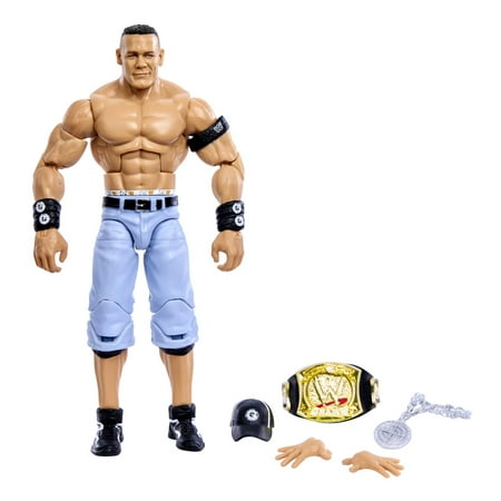 WWE Elite Collection John Cena Action Figure with Accessories, Posable Collectible (6-inch)