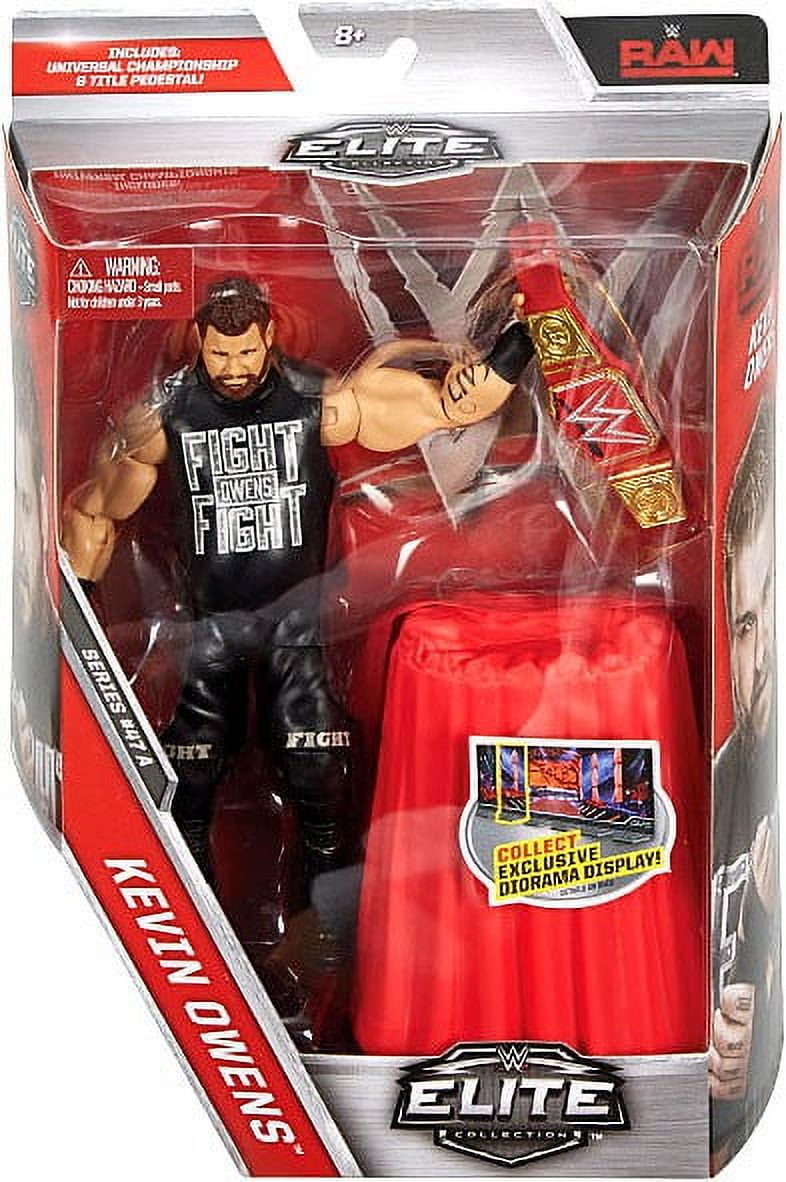 WWE Elite Collection Kevin Owens Action Figure, 6 In Deluxe Articulation And Accessories