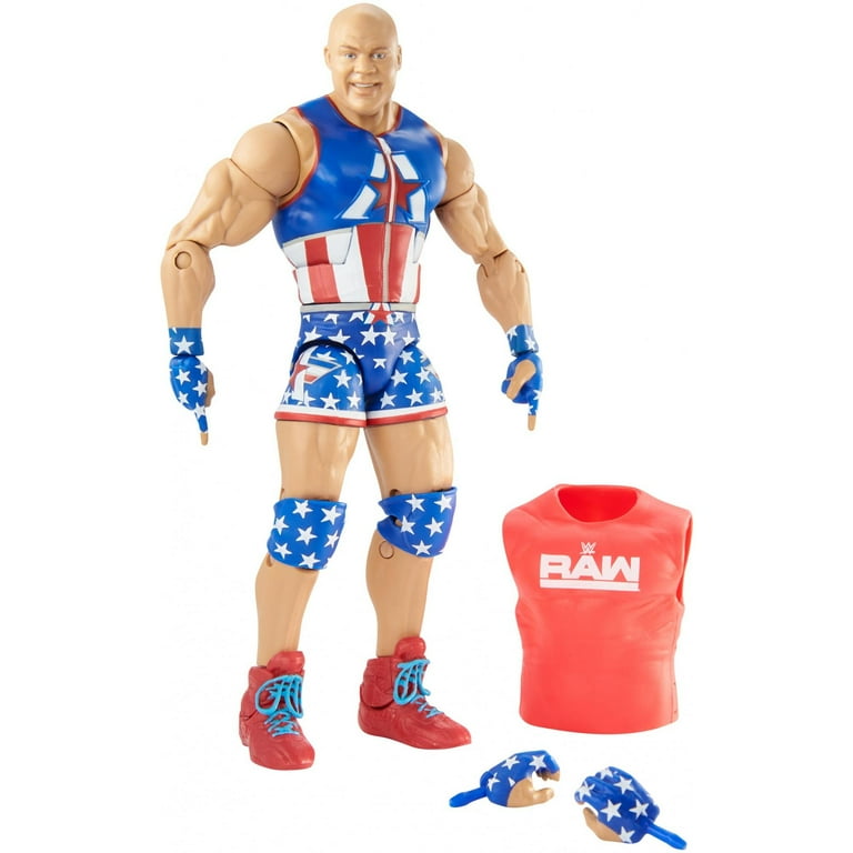 WWE Elite Collection Kurt Angle Action Figure with Ring