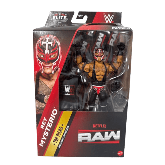 WWE Elite Collection Rey Mysterio Netflix Raw Top Picks Action Figure