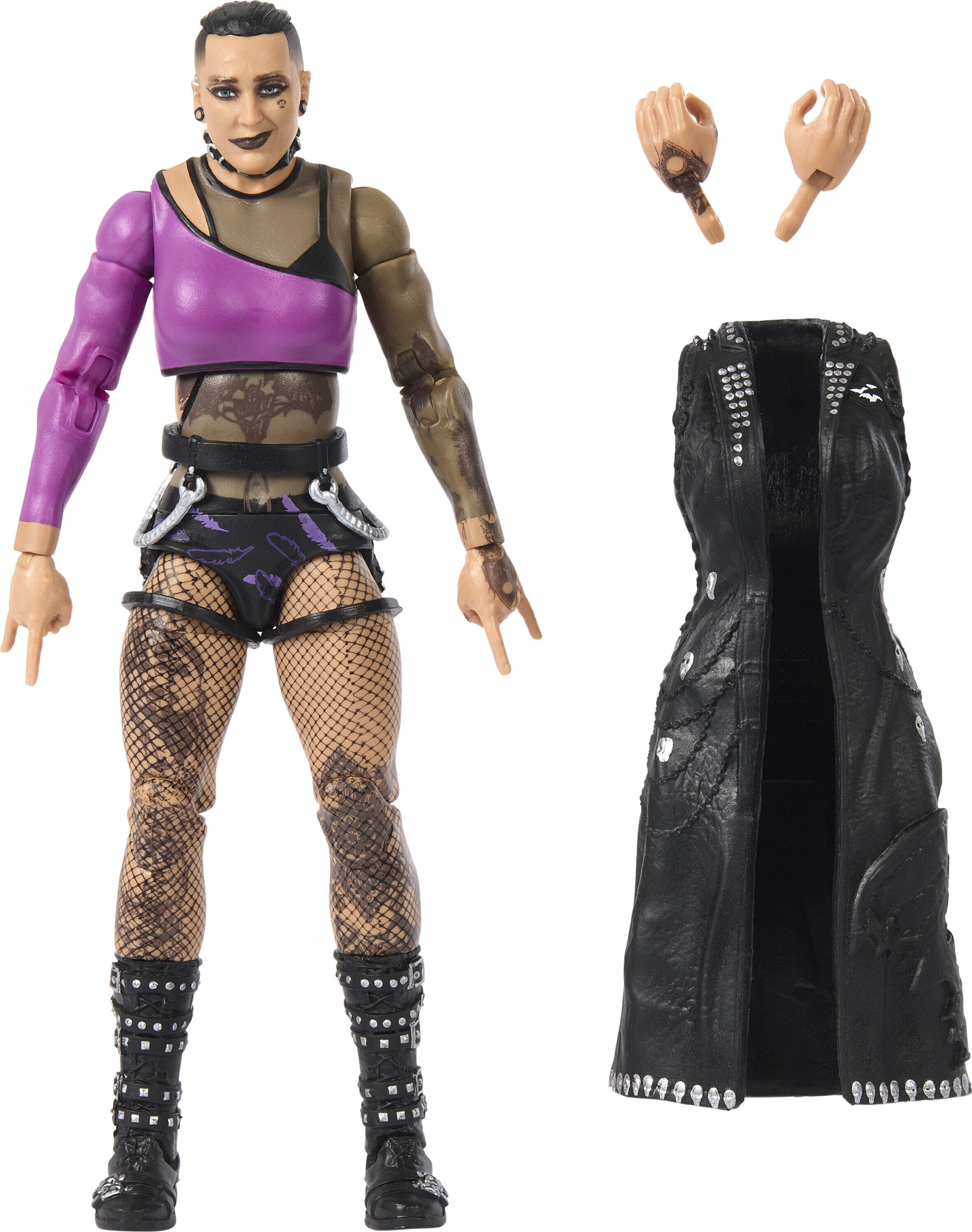 WWE Elite Collection Rhea Ripley Action Figure with Accessories