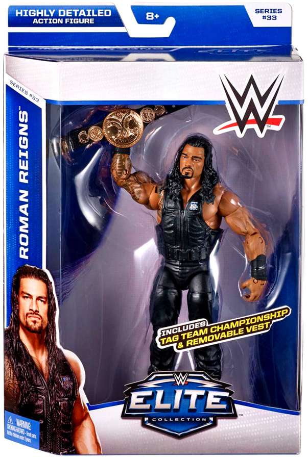 WWE Elite Collection Roman Reigns Action Figure, Multicolor