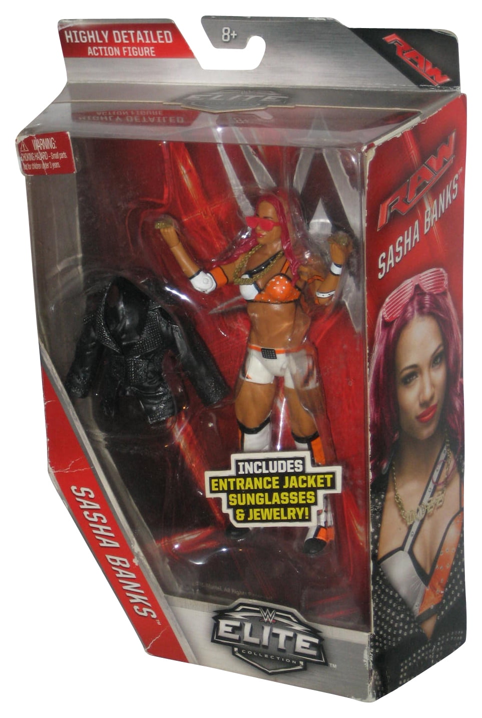 WWE Elite Collection Sasha Banks (2016) Mattel Wrestling