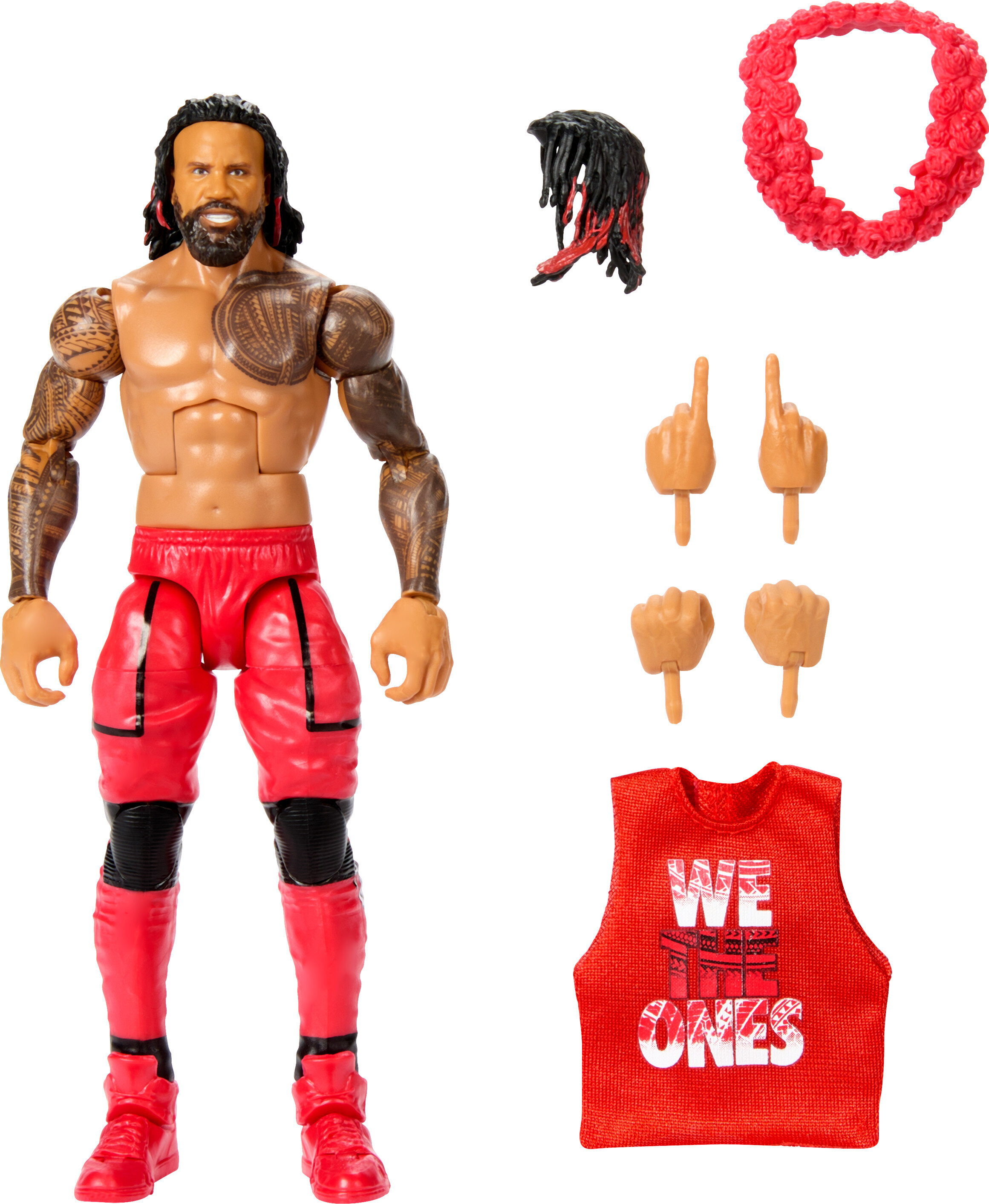 WWE Elite NXT Wrestler Toy 6 inch Jimmy Uso Action Figure With 25 