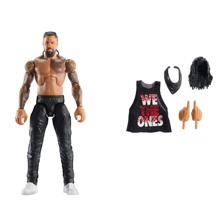 WWE Elite Jimmy Uso Action Figure, Series #114 6-inch Collectible with Articulation & Accessories