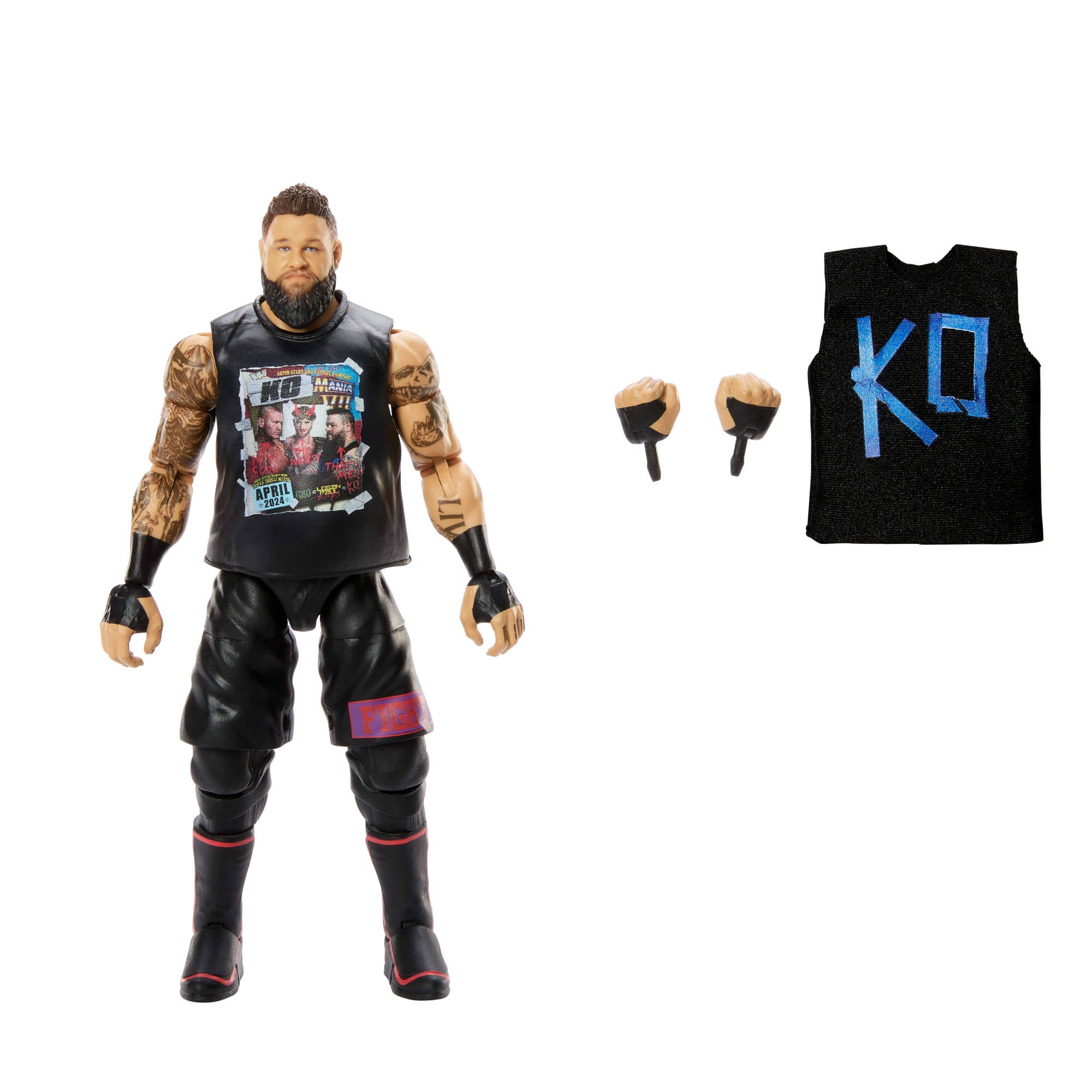 WWE Figuras De Acción | WWE Elite Kevin Owens Figura Con Accesorios | Regalos Coleccionables, HKN86