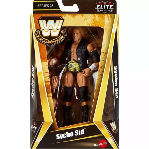 WWE Elite Legends Sycho Sid Action Figure & Accessories 6'' Series 25 Collectible Set