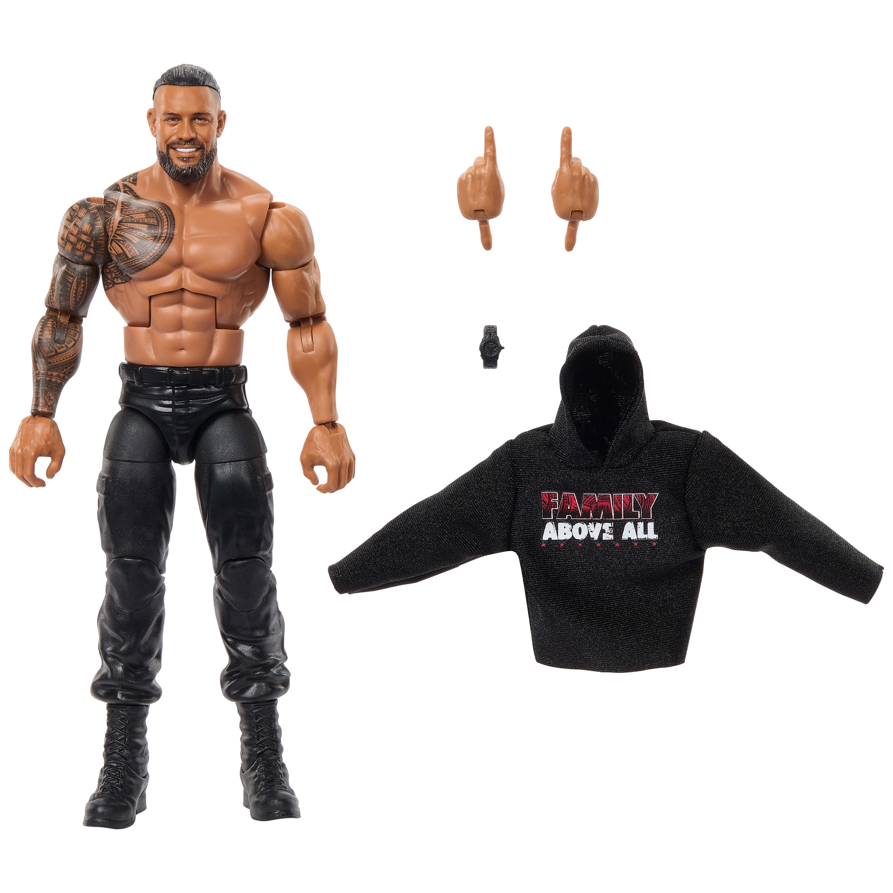 WWE Elite Roman Reigns Action Figure, Series #117 6-inch Collectible with Articulation & Accessories
