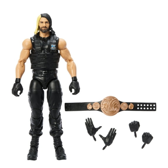 WWE Elite Seth Rollins Action Figure, 6-inch Collectible Superstar with Articulation & Accessories