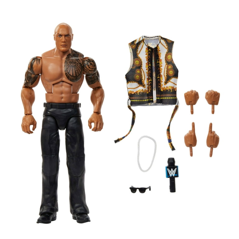 WWE ELITE COLLECTION ザ・ロック Amazon.com: Mattel WWE The Rock Elite Collection Action