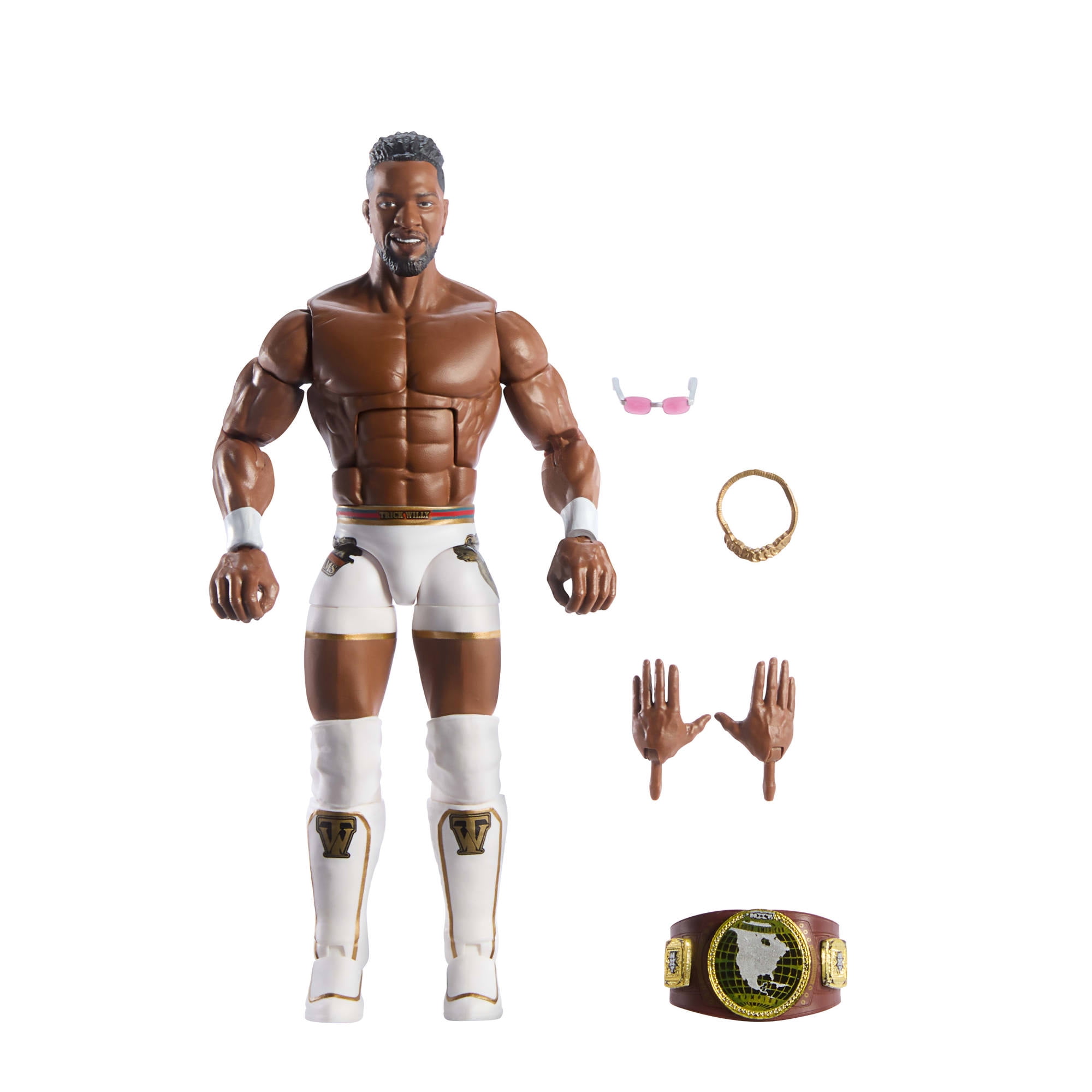 WWE Elite Trick Williams Action Figure, Series #113 6-inch Collectible Superstar with Articulation \u0026 Accessories