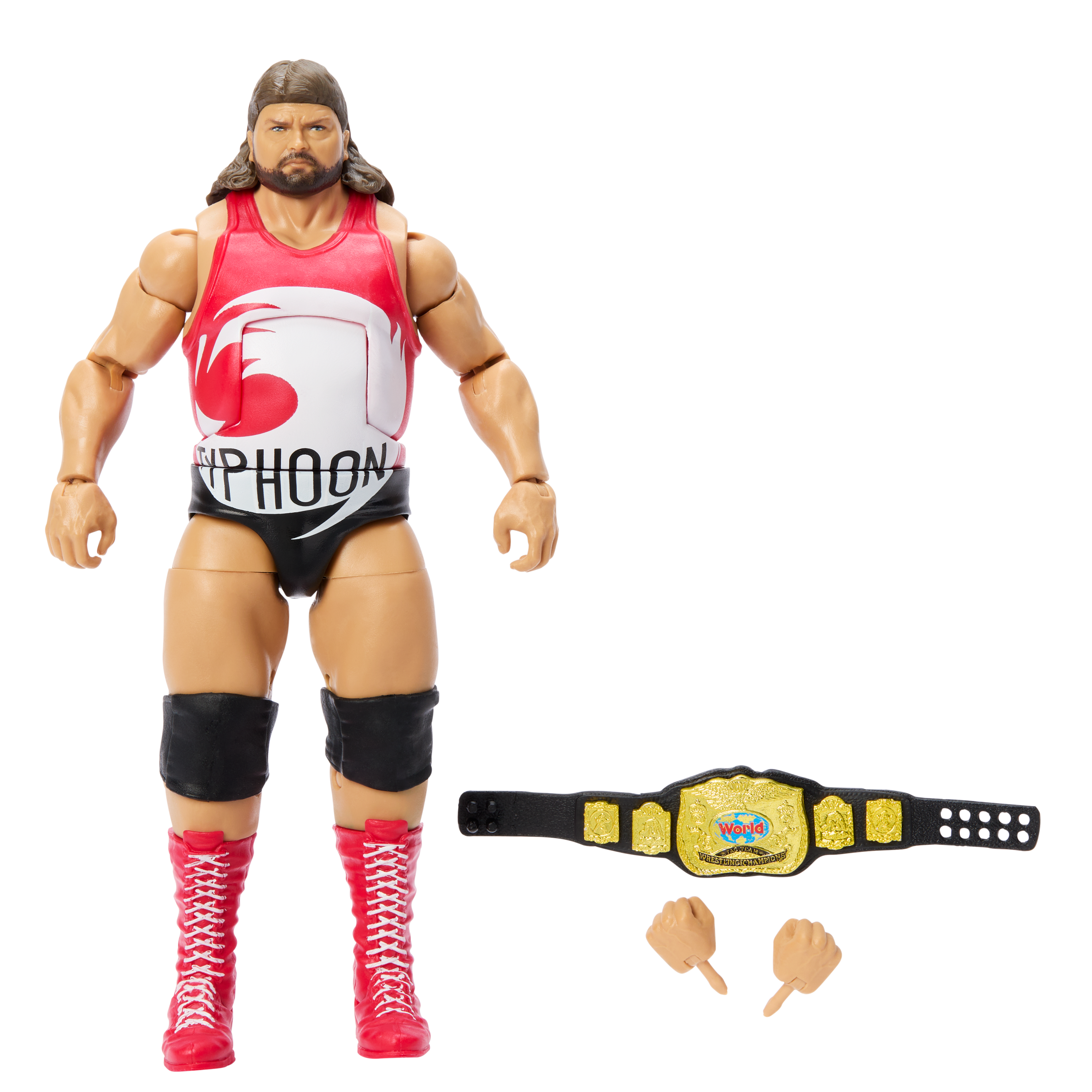 Mattel WWE Elite Collection - Action Figure Typhoon 15cm Con 25 Punti Articolazione E TrueFX - 6