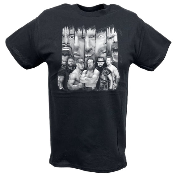 Faces John Cena Bray Wyatt Roman Reigns Sheamus T-shirt XL