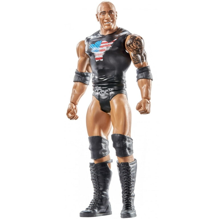 『WWF』THE ROCK フィギュア Amazon.com: Mattel WWE The Rock Action Figure, Main Event