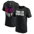 thumbnail image 1 of WWE Finn Bálor “14 Staples” T-Shirt – Demon Face Back Print – Judgment Day Graphic Tee,Black Color,Size M, 1 of 2
