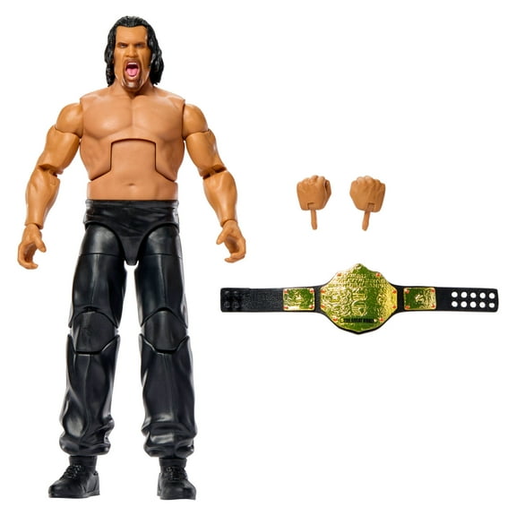 WWE Elite Great Khali Smash Action Figure, Series #123 Set, 6-inch Collectible with Accessories