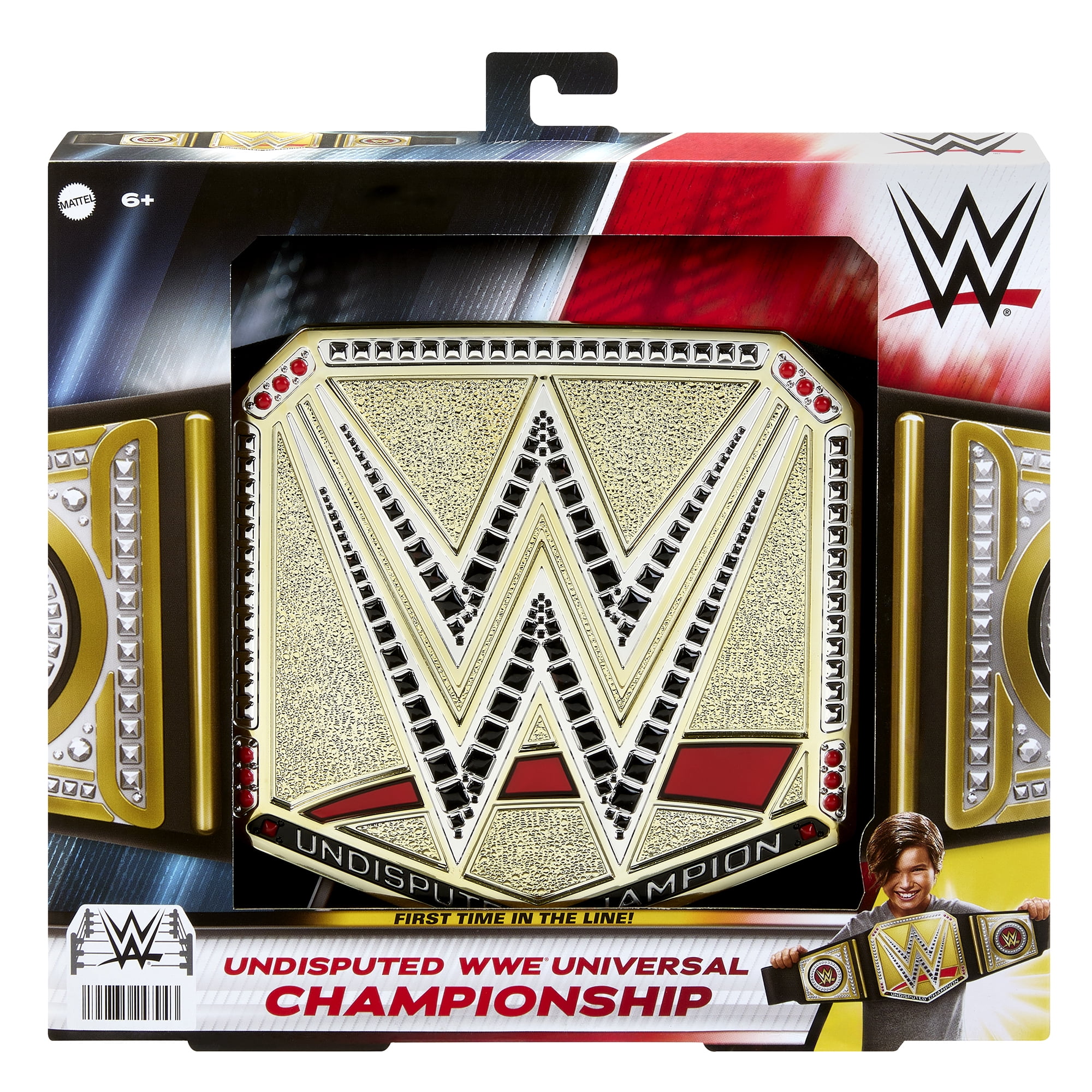 WWE TOYベルト WWE Gold Universal Championship Wrestling Belt 8 Years & Up Action