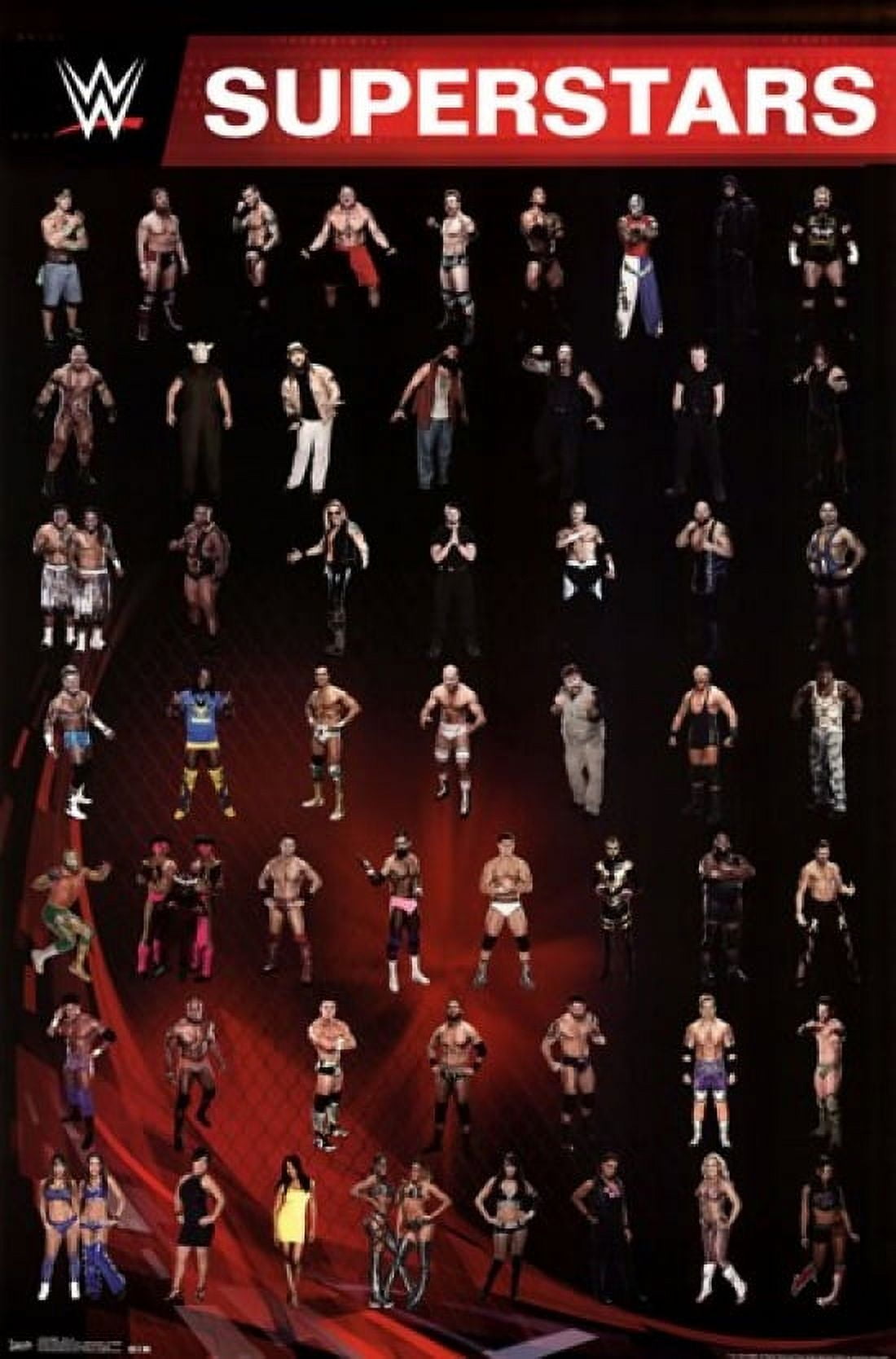 WWE - Grid 14 Poster Print (24 x 36) - Walmart.com