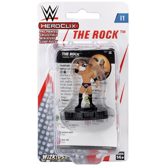 WWE HeroClix: The Rock Expansion Pack - Miniatures Game, WizKids, Ages 14+, 2+ Players, 30+ Min