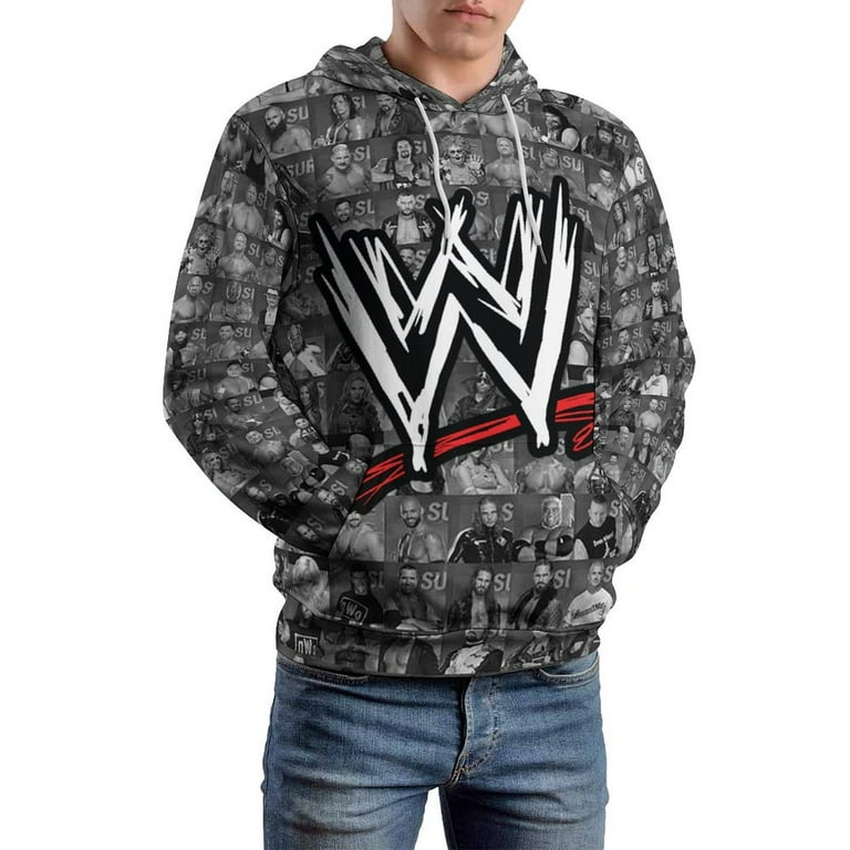 WWE Hoodie 3D Print Pullover Hooded Long Sleeve Sweatshirts Tops
