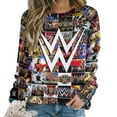 thumbnail image 1 of W-W-E Hoodie for Women, Casual Long Sleeve Sweatshirt, Fashion Crew Neck Pullover Tops, M-6XL, 1 of 9