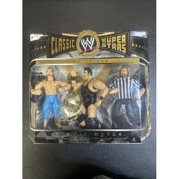 WWE Jakks Classic 3 Pack Andre The Giant,Jake The Snake And Big John Studd