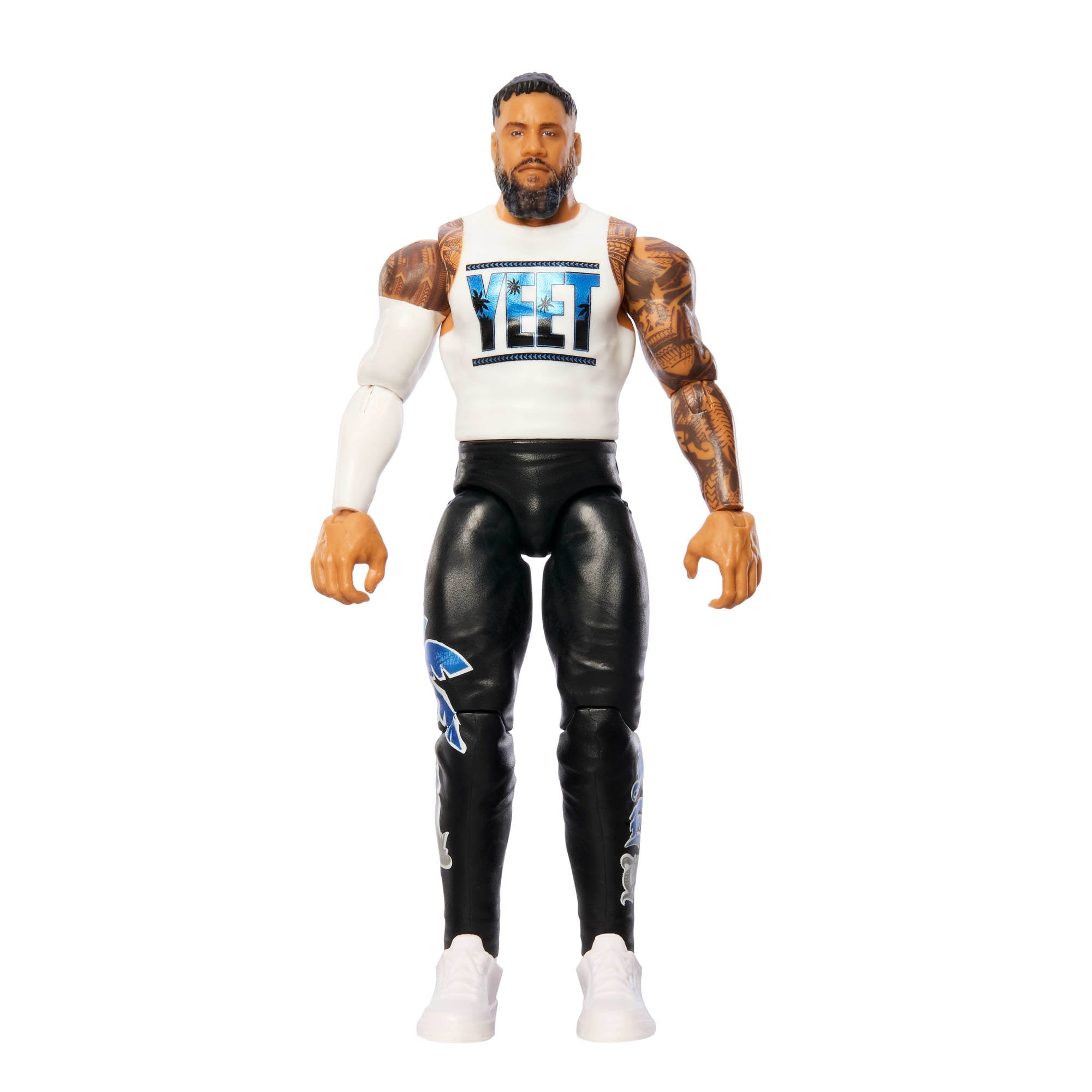 WWE Jey Uso Action Figure, Main Event Series #153 6-inch Collectible Superstar with Articulation