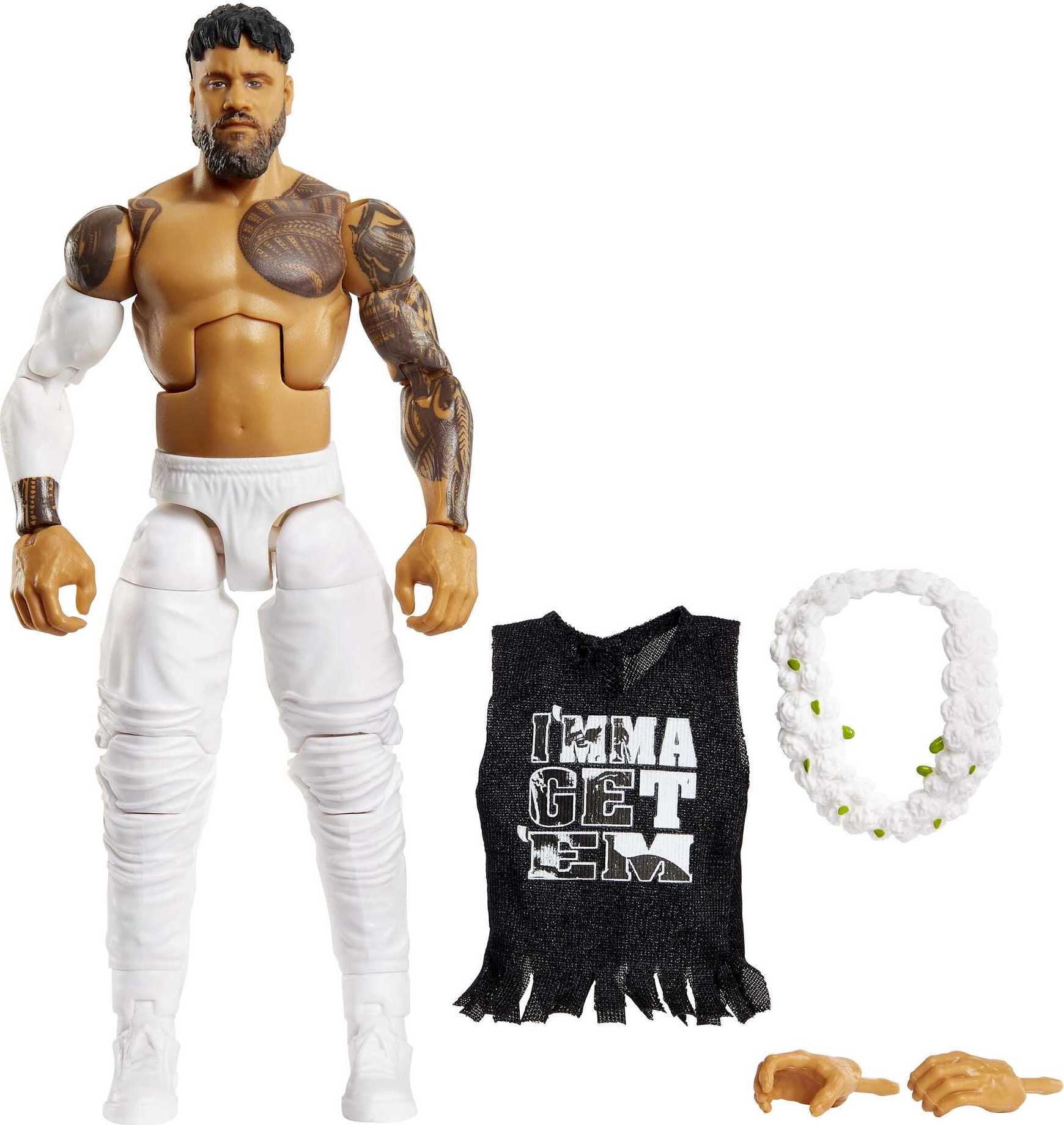 WWE Jey Uso Elite Collection Action Figure, Collectible for Ages 8