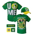 thumbnail image 1 of WWE John Cena Earn The Day Men's Costume with T-shirt, Hat, Headband, Wristbands for Adults, S-5XL, 1 of 10