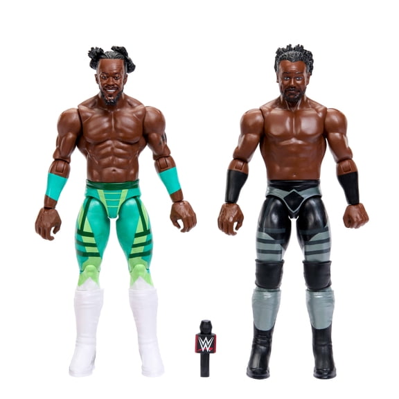 WWE Main Event Showdown Kofi Kingston & Xavier Woods Action Figures Set, Series #25, 6-inch