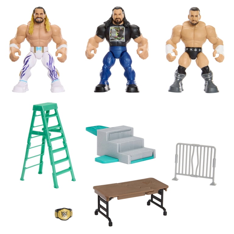 WWE Knuckle Crunchers WrestleMania Set with 3 Action Figures
