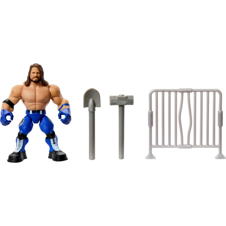 WWE Knuckle Crunchers AJ Styles Action Figure & Accessories