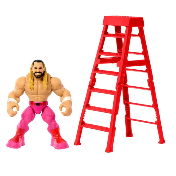 WWE Knuckle Crunchers Seth Rollins Action Figure & Accessories, Bone-Crunching Movement, 3.25-inch
