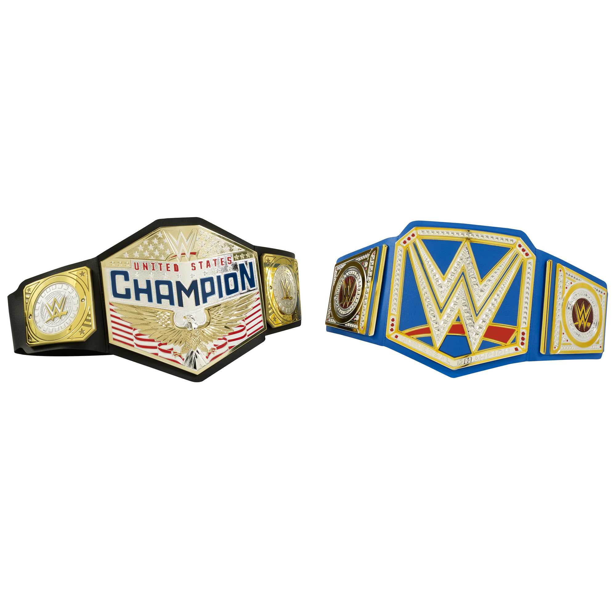 WWE Live Action Championship Title Belt with Metallic Medallions (Styles May Vary)