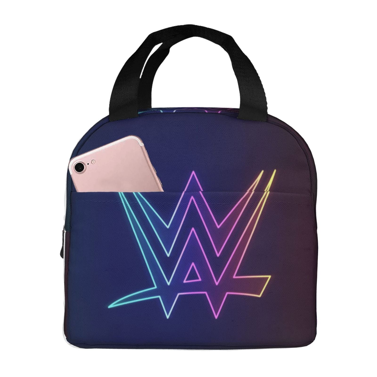 WWE Lunch Bag, Insulated Lunch Bag for Women Men Lunch Box Container Bag Reusable Lunch Tote Bag for Office, Work, Beach, Travel, Picnic
