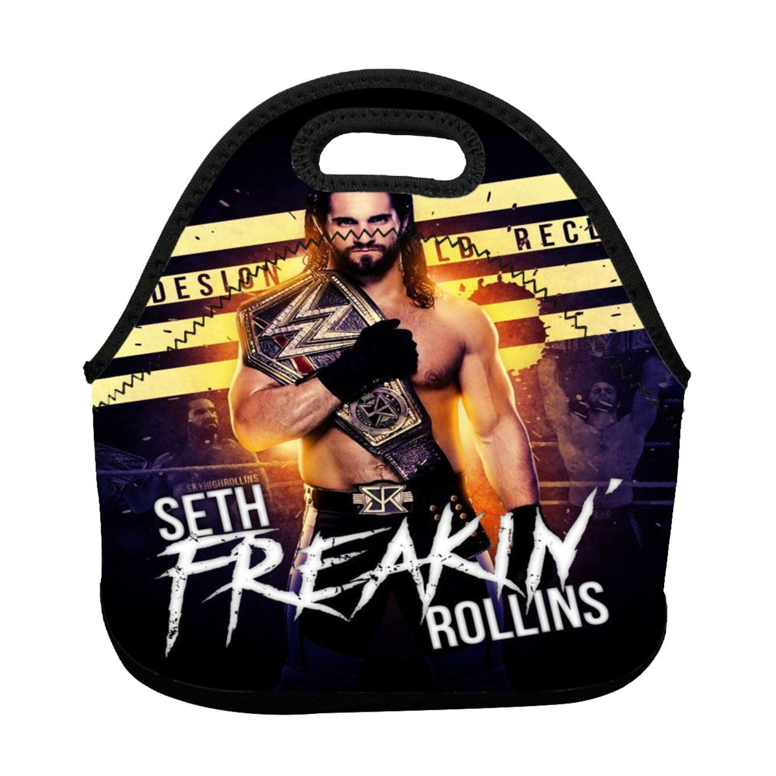 WWE Lunch bag Insulated lunch box Tote Bag Reusable Washable Picnic Bag