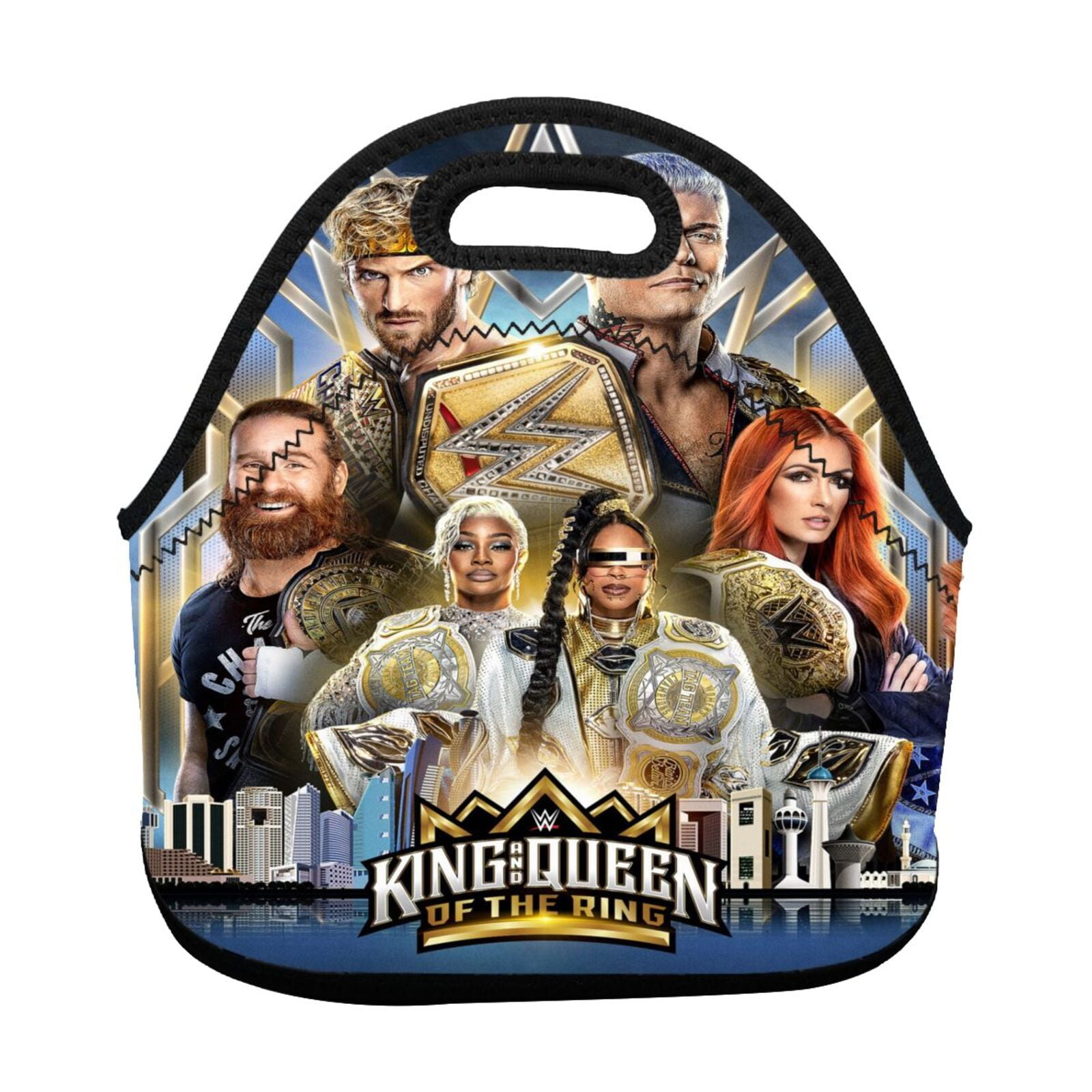 WWE Lunch bag Insulated lunch box Tote Bag Reusable Washable Picnic Bag