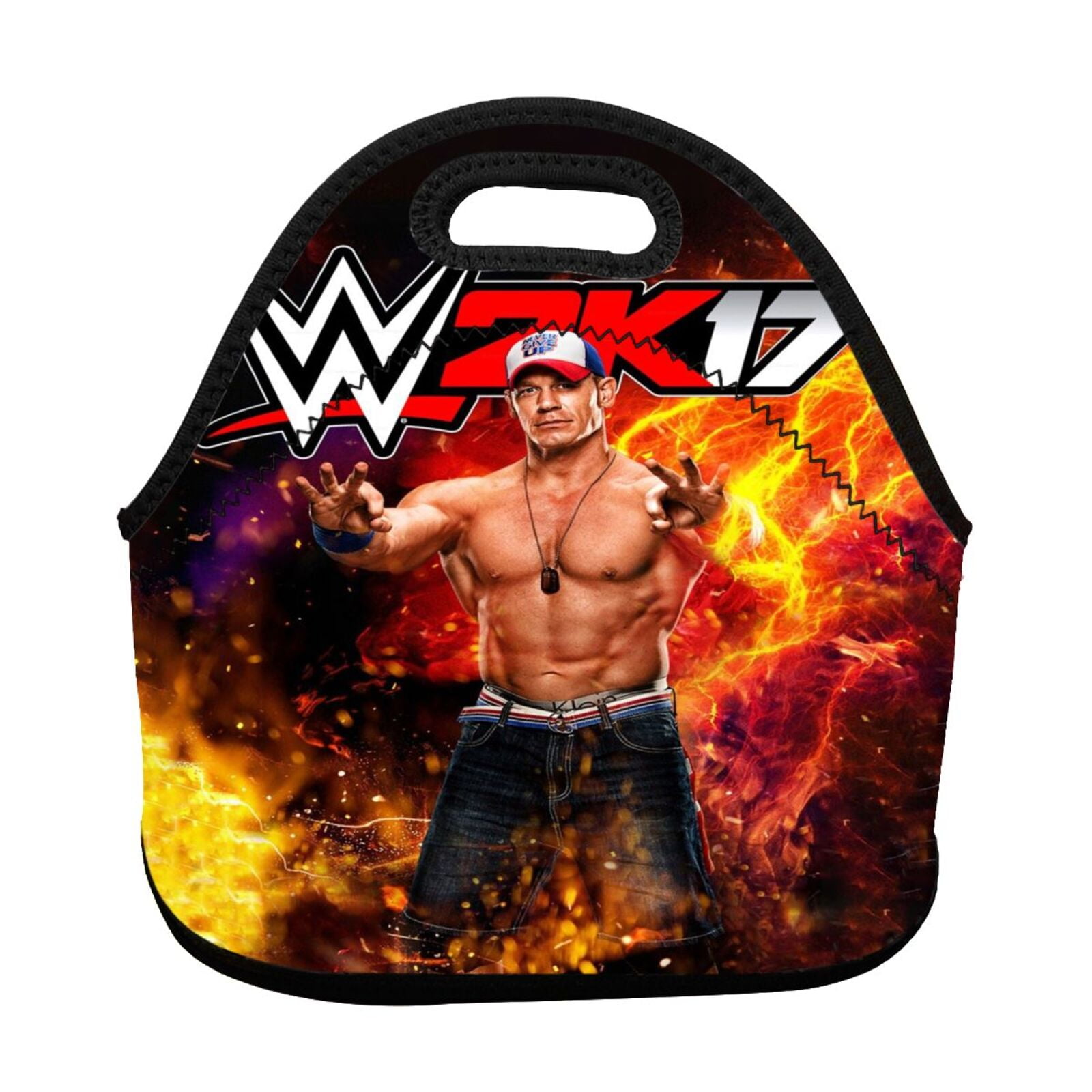 WWE Lunch bag Insulated lunch box Tote Bag Reusable Washable Picnic Bag
