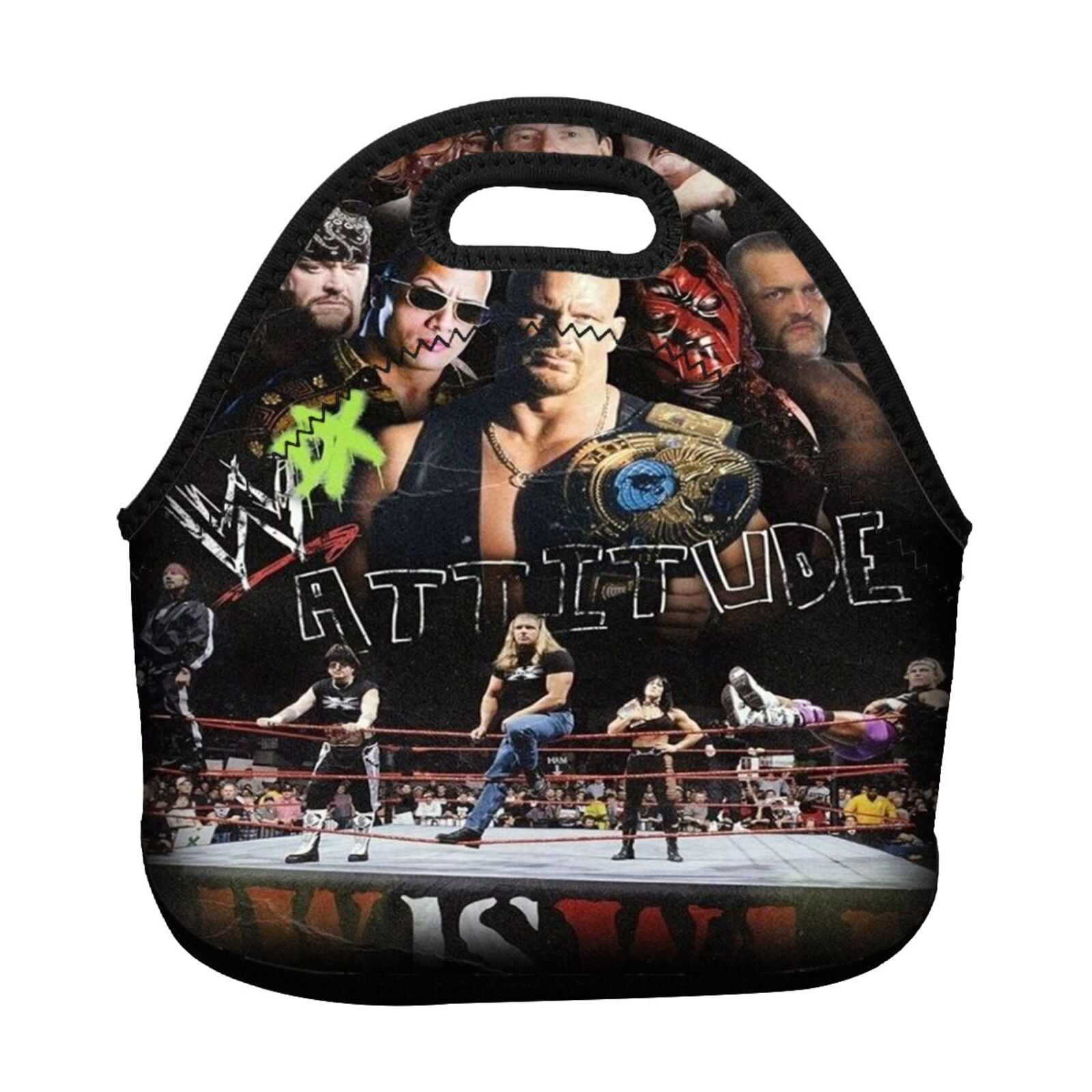 WWE Lunch bag Insulated lunch box Tote Bag Reusable Washable Picnic Bag