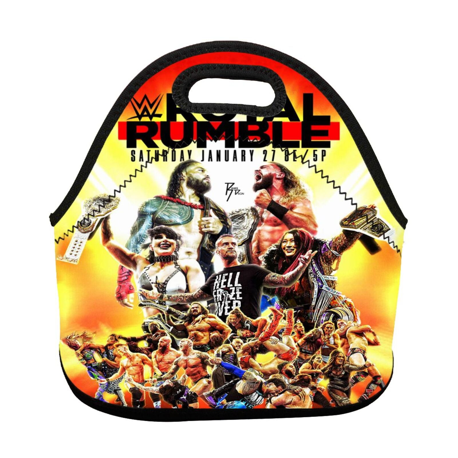 WWE Lunch bag Insulated lunch box Tote Bag Reusable Washable Picnic Bag